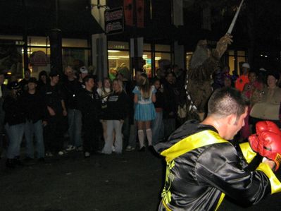 Lightsaber Duel.....with Rocky
2006, Salem MA
