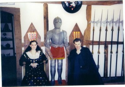 Medieval Times
Sitting on the throne at Medieval Times with a friend.
